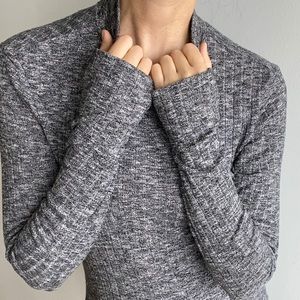 HUGO BOSS Turtle Neck Stretch Sweater Grey S